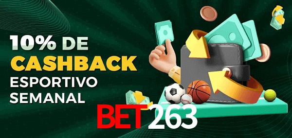 10% de bônus de cashback na BET263